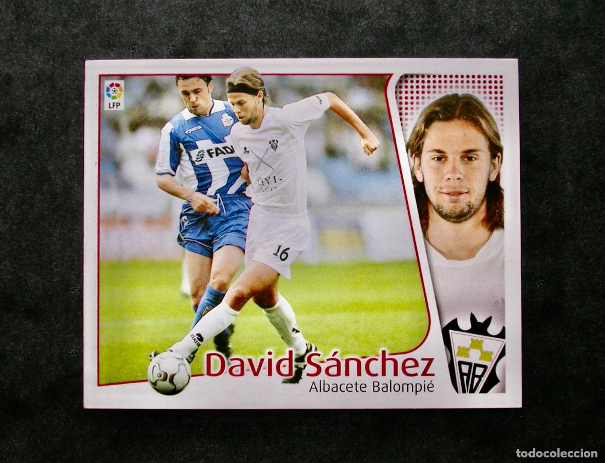 Cromos de f&uacute;tbol: DAVID S&Aacute;NCHEZ / ALBACETE / EDICIONES ESTE LIGA 2004-2005 04-05 / NUNCA PEGADO