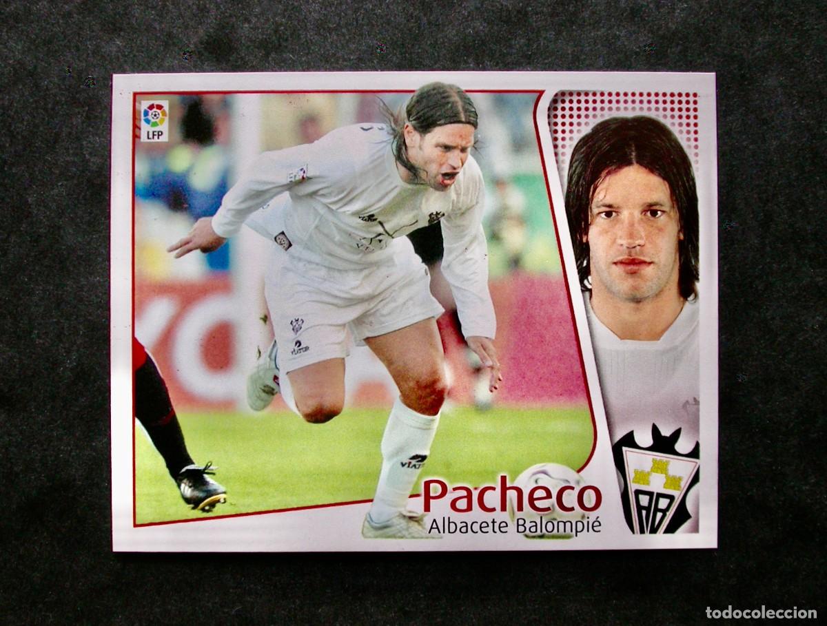 Cromos de f&uacute;tbol: PACHECO / ALBACETE / EDICIONES ESTE LIGA 2004-2005 04-05 / NUNCA PEGADO