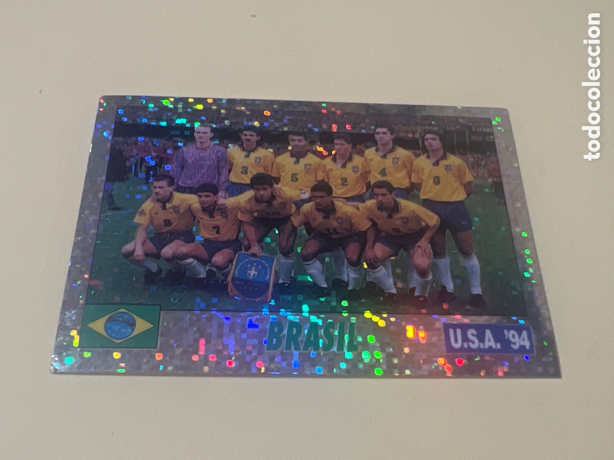 Cromos de f&uacute;tbol: C2285. 76 SERVICE LINE MUNDIAL USA 94 TEAM PLANTILLA - BRASIL - 1994 WORLD CUP