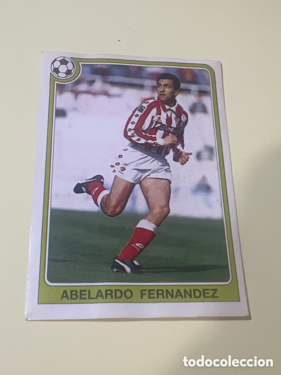 Cromos de f&uacute;tbol: C2293. 67 ABELARDO FERNANDEZ SPORTING FUTBOL 92 93 LIGA PANINI NUNCA PEGADO SIN DESPEGAR