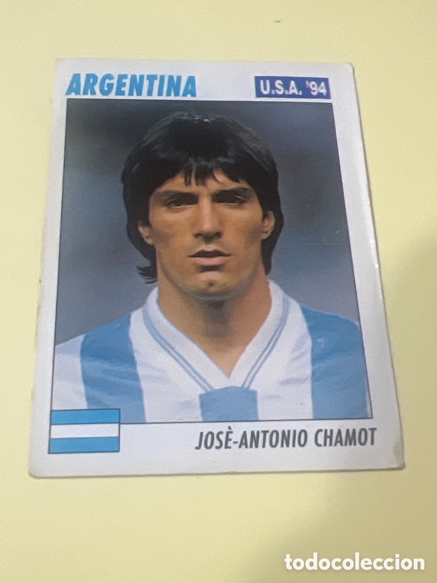 Cromos de f&uacute;tbol: C2294. 190 SERVICE LINE MUNDIAL USA 94 JOSE ANTONIO CHAMOT ARGENTINA 1994 WORLD CUP SL ITALY