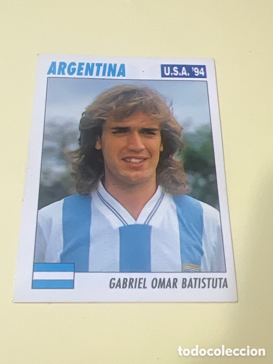 Cromos de f&uacute;tbol: C2307. 203 SERVICE LINE MUNDIAL USA 94 GABRIEL OMAR BATISTUTA - ARGENTINA - 1994 WORLD CUP SL ITALY