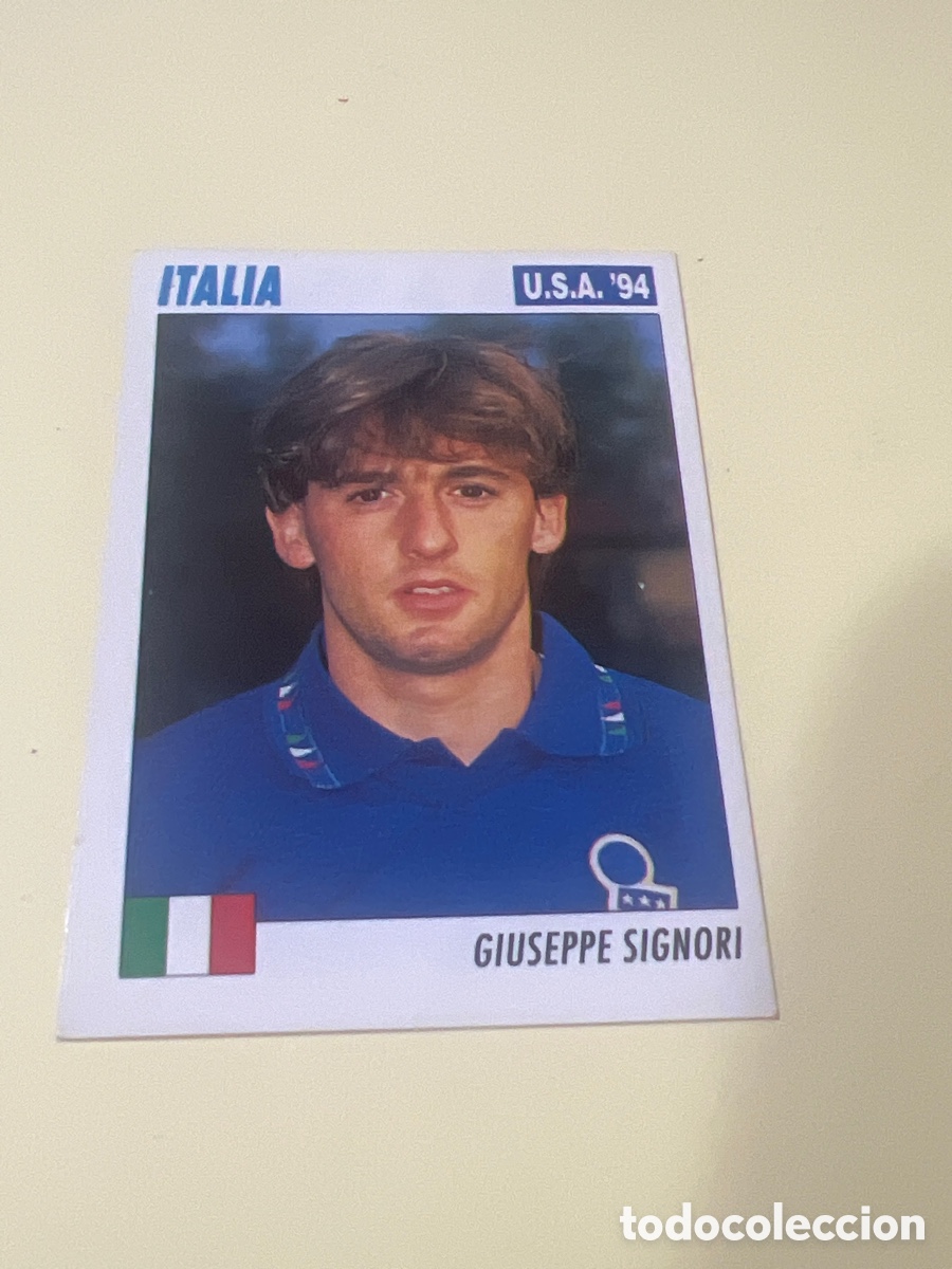 Cromos de f&uacute;tbol: C2308. 261 SERVICE LINE MUNDIAL USA 94 GIUSEPPE SIGNORI ITALIA 1994 WORLD CUP SL ITALY