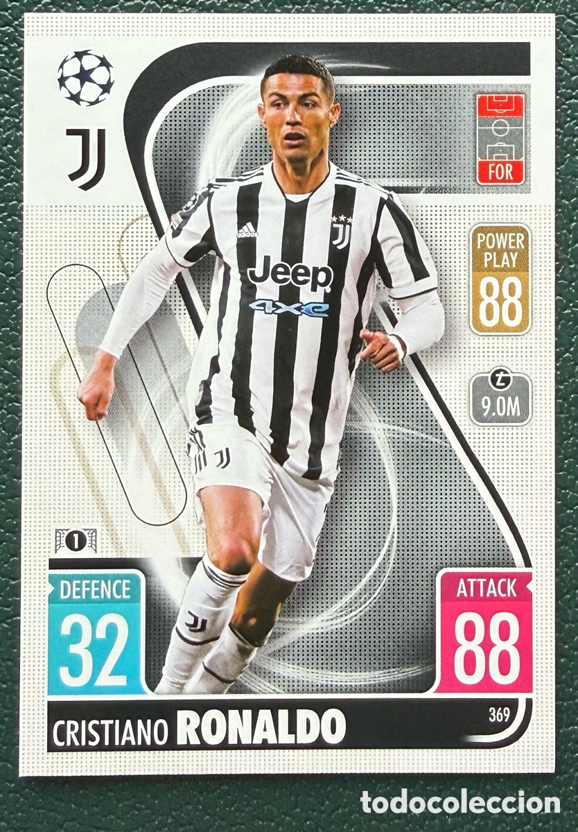 Figurine di Calcio: 369 CRISTIANO RONALDO JUVENTUS FICHAS MATCH ATTAX CHAMPIONS TOPPS 2021 2022 21 22