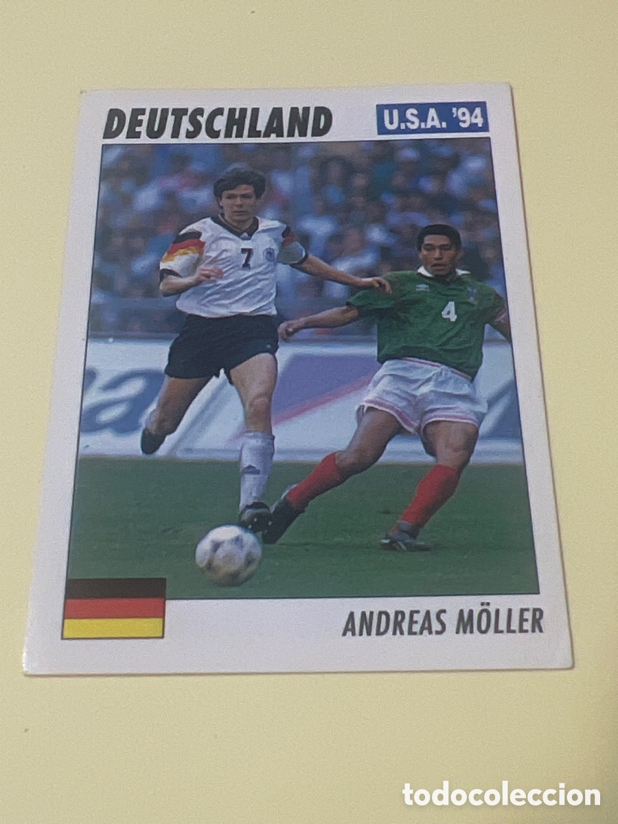 Cromos de f&uacute;tbol: C2310. 144 SERVICE LINE MUNDIAL USA 94 ANDREAS MOLLER DEUTSCHLAND ALEMANIA 1994 WORLD CUP SL ITALY