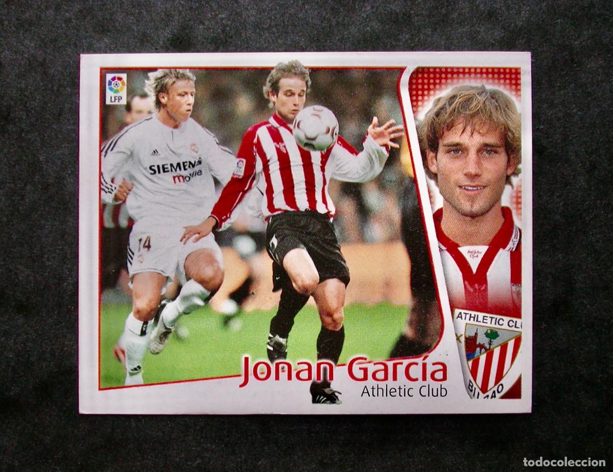 Cromos de f&uacute;tbol: JONAN GARC&Iacute;A / ATHLETIC CLUB / EDICIONES ESTE LIGA 2004-2005 04-05 / NUNCA PEGADO