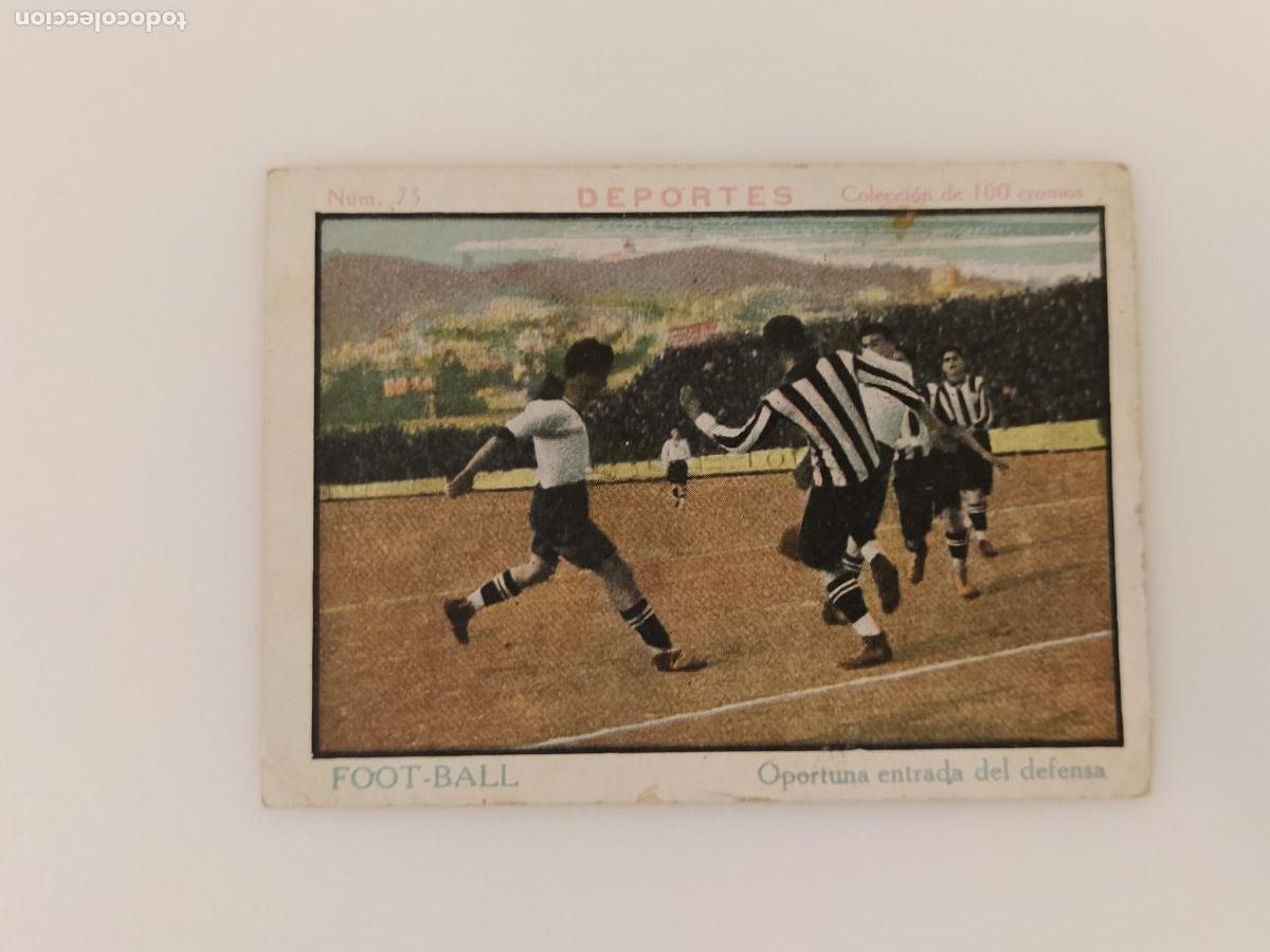 Cromos de f&uacute;tbol: FOOTBALL - FUTBOL - DEPORTES - NUMERO 75 - CHOCOLATES Y CAFE TUPINAMBA -CROMO ANTIGUO-(116.706)