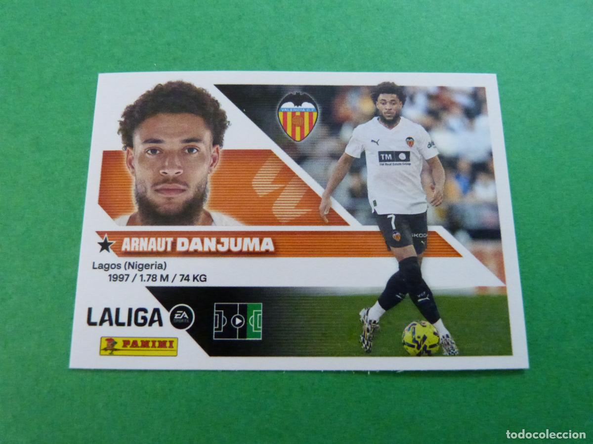 Cartes &agrave; collectionner de Football: CROMO FUTBOL DANJUMA VALENCIA C.F. COLOCA SIN PEGAR N&ordm; 19 BIS LIGA ESTE 2026-2027/26-27