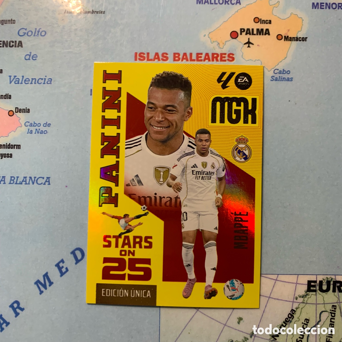 Cartes &agrave; collectionner de Football: Mbappe n&uacute;mero 450 serie on Stars On 25 Del Real Madrid megacracks 26-27 2026-2027