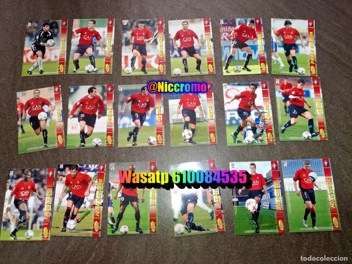Cartes &agrave; collectionner de Football: osasuna 18 cromos tarjetas con dificiles megacracks 2004 2005 panini mgk 04 05 niccromo