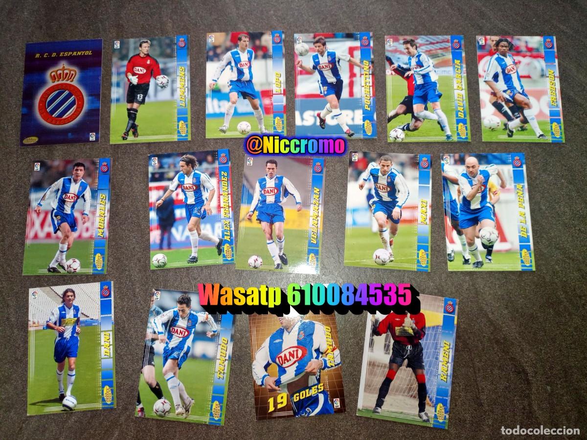 Cartes &agrave; collectionner de Football: rcd espa&ntilde;ol espanyol 15 cromos tarjetas con dificiles megacracks 2004 2005 panini mgk 04 05 niccromo