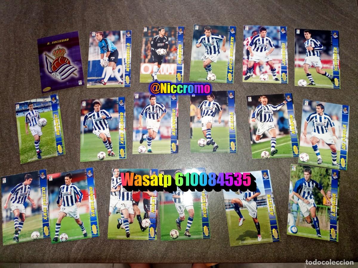 Cartes &agrave; collectionner de Football: real sociedad 18 cromos tarjetas con dificiles megacracks 2004 2005 panini mgk 04 05 niccromo