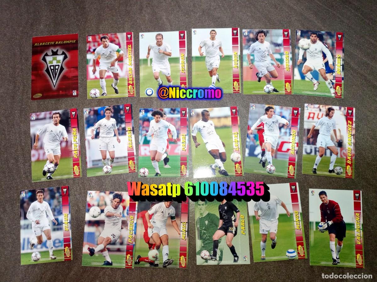 Cartes &agrave; collectionner de Football: albacete 18 cromos tarjetas con dificiles megacracks 2004 2005 panini mgk 04 05 niccromo