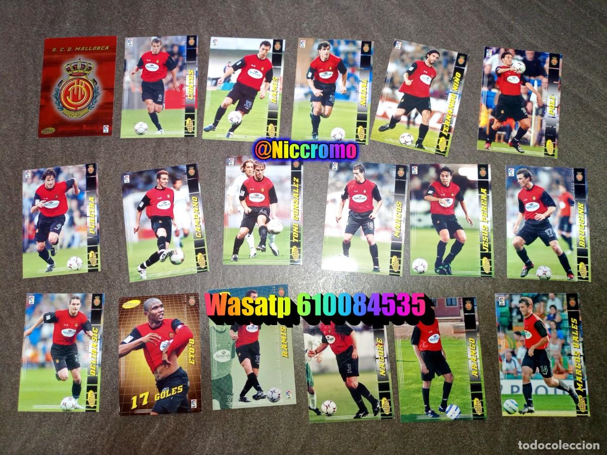 Figurine di Calcio: mallorca 19 cromos tarjetas con dificiles megacracks 2004 2005 panini mgk 04 05 niccromo