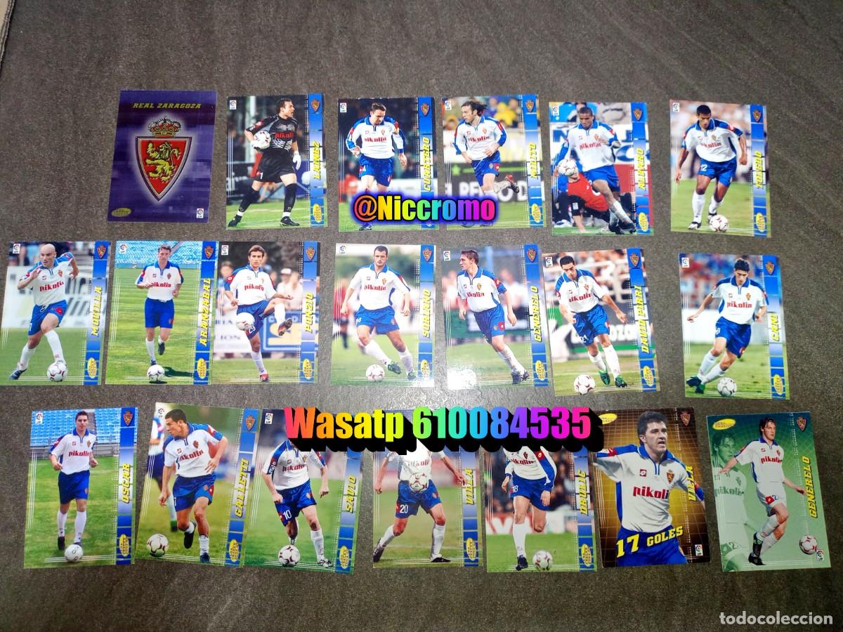 Figurine di Calcio: real zaragoza 20 cromos tarjetas con dificiles megacracks 2004 2005 panini mgk 04 05 niccromo