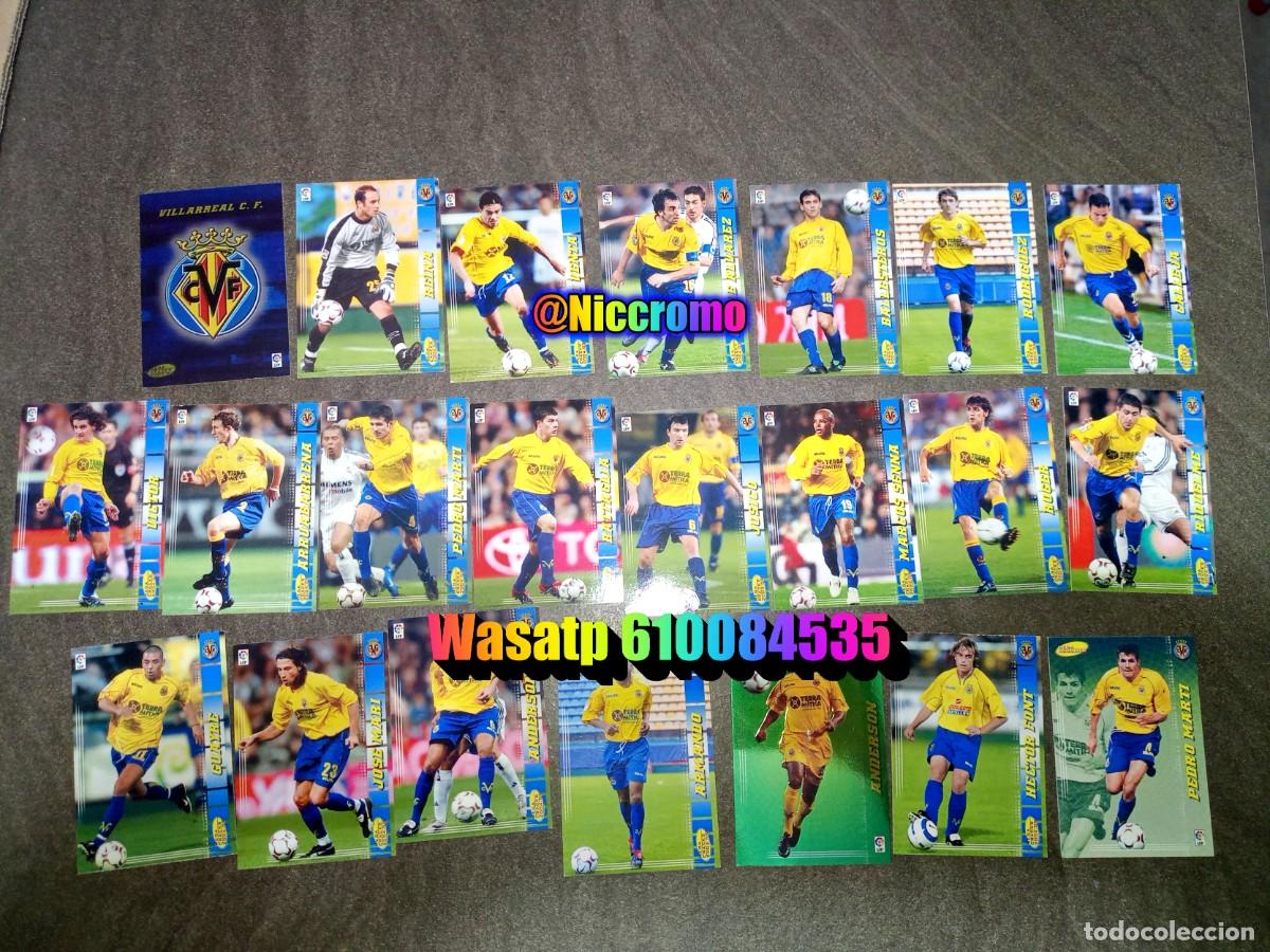 Figurine di Calcio: villarreal 22 cromos tarjetas con dificiles megacracks 2004 2005 panini mgk 04 05 niccromo