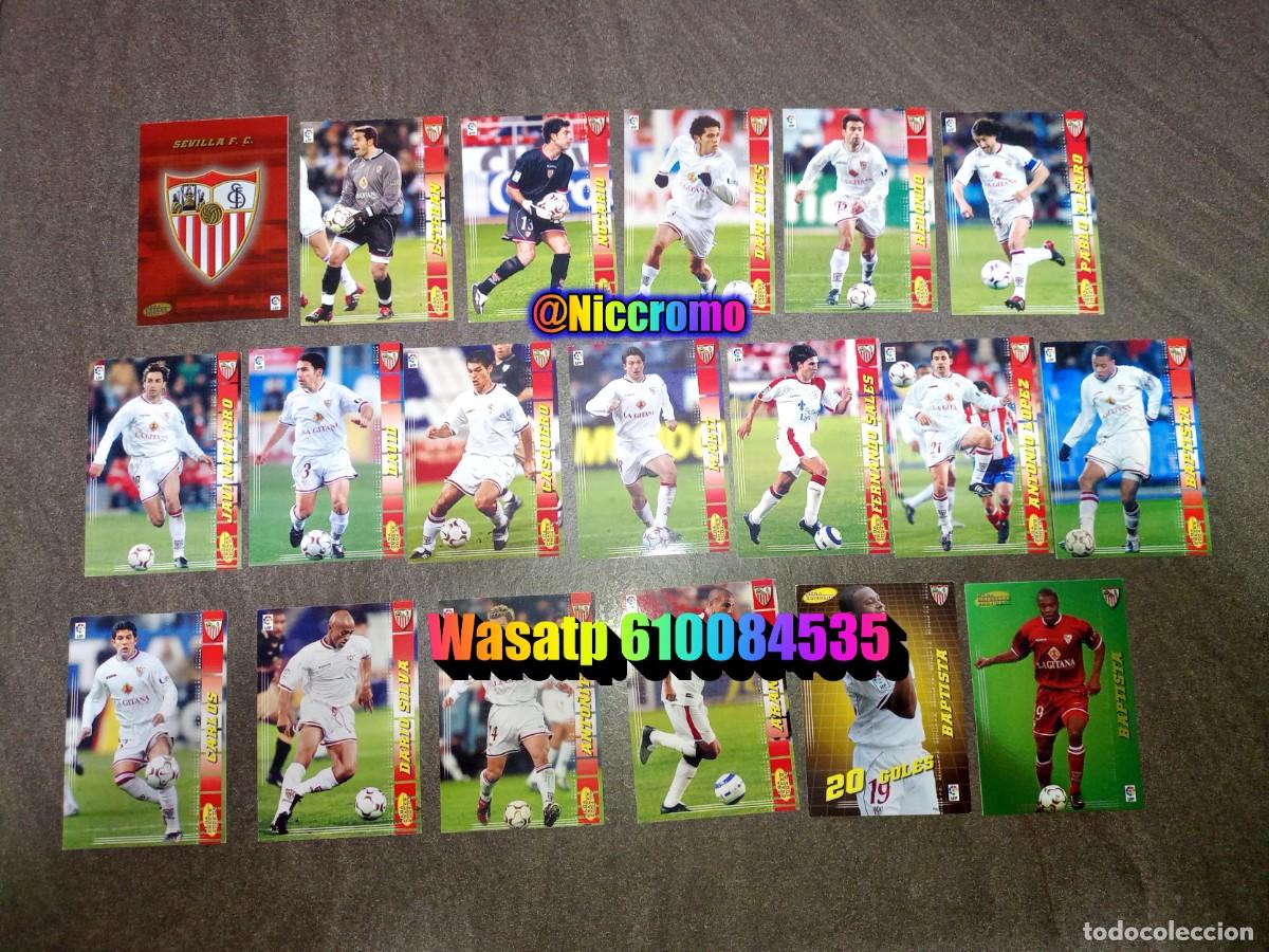 Figurine di Calcio: sevilla 19 cromos tarjetas con dificiles megacracks 2004 2005 panini mgk 04 05 niccromo