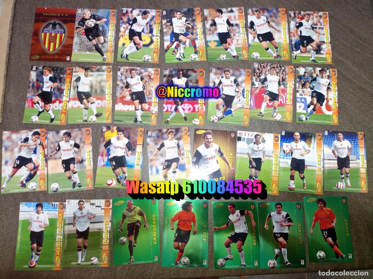 Figurine di Calcio: valencia 29 cromos tarjetas con dificiles megacracks 2004 2005 panini mgk 04 05 niccromo