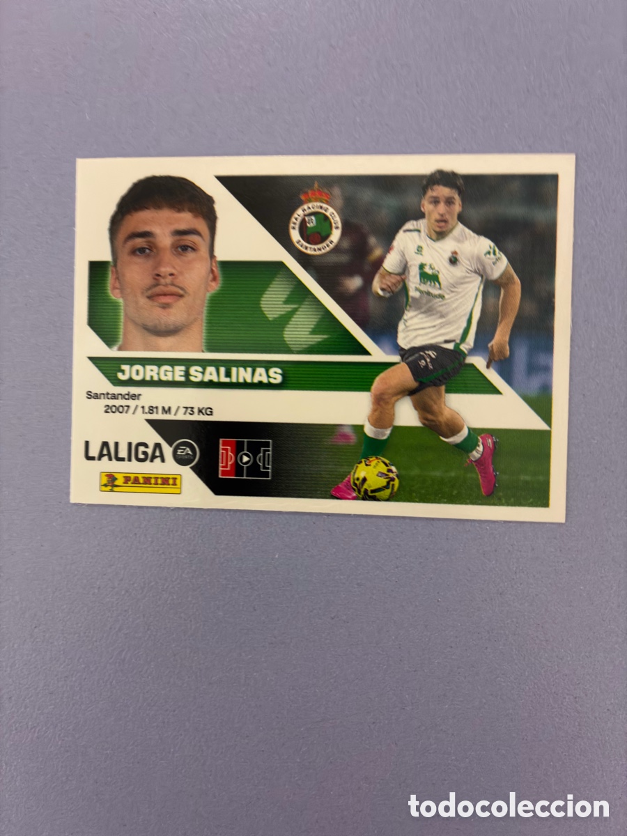 Cromos de f&uacute;tbol: Cromo Jorge Salinas N.&ordm; 10 - Racing de Santander - Colecci&oacute;n Este / Panini Liga 2026-27