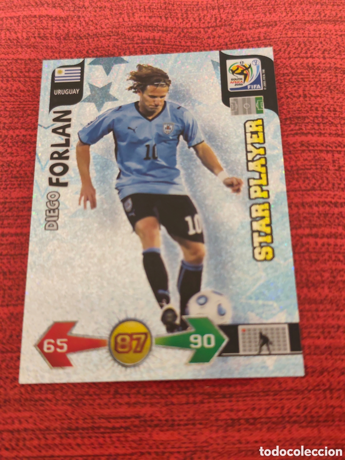 Cromos de f&uacute;tbol: STAR PLAYER FORLAN URUGUAY ADRENALYN XL WORLD CUP SOUTH AFRICA 2010