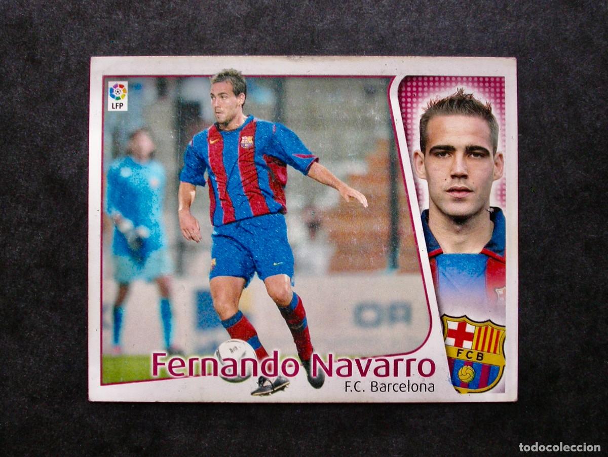 Cromos de f&uacute;tbol: FERNANDO NAVARRO / F.C. BARCELONA / EDICIONES ESTE LIGA 2004-2005 04-05 / NUNCA PEGADO