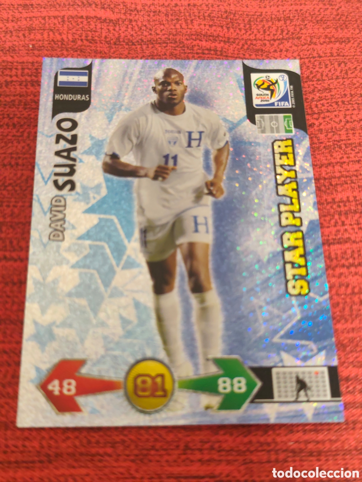 Cromos de f&uacute;tbol: STAR PLAYER SUAZO HONDURAS ADRENALYN XL WORLD CUP SOUTH AFRICA 2010