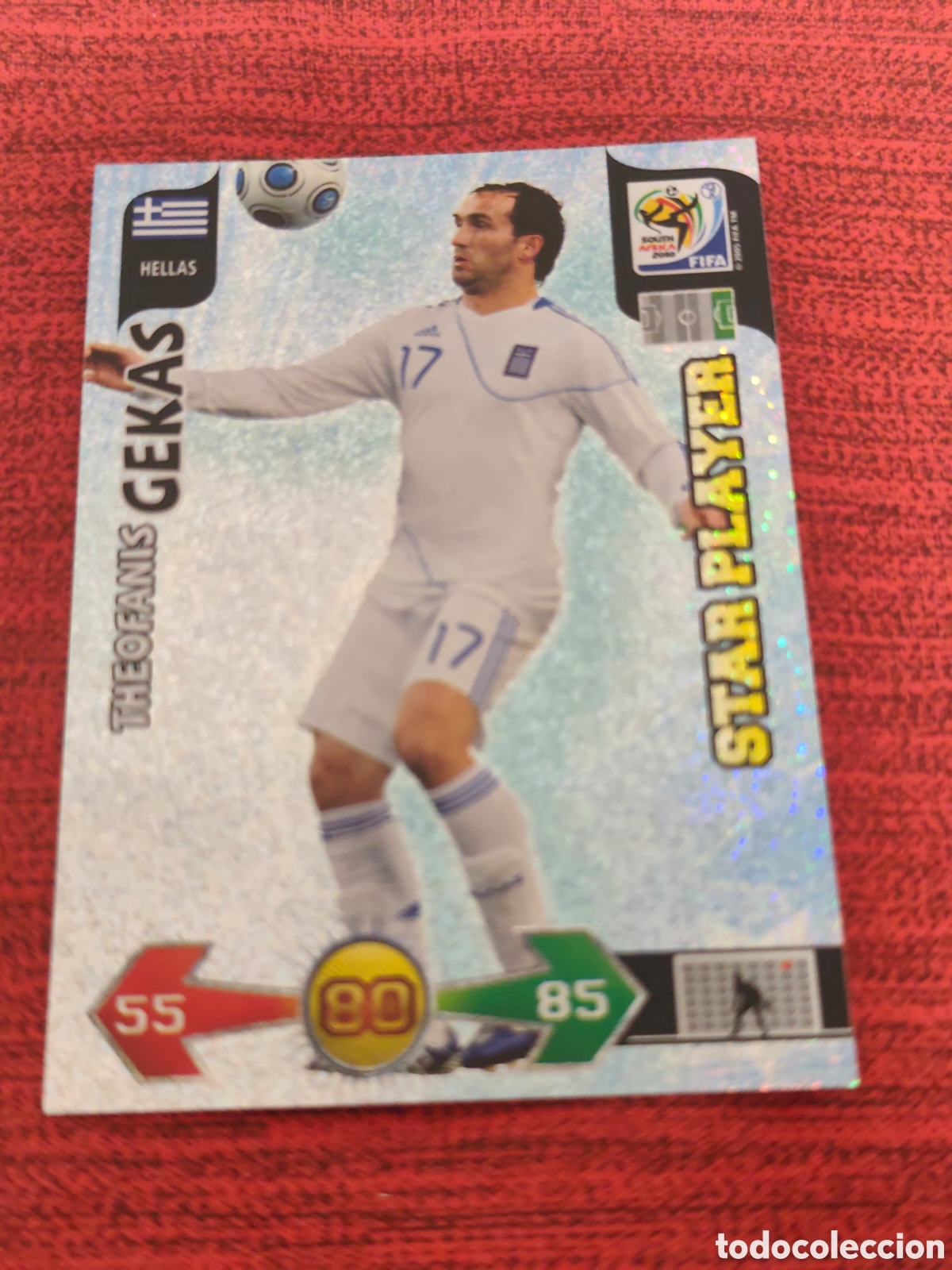 Cromos de f&uacute;tbol: STAR PLAYER GEKAS GRECIA ADRENALYN XL WORLD CUP SOUTH AFRICA 2010