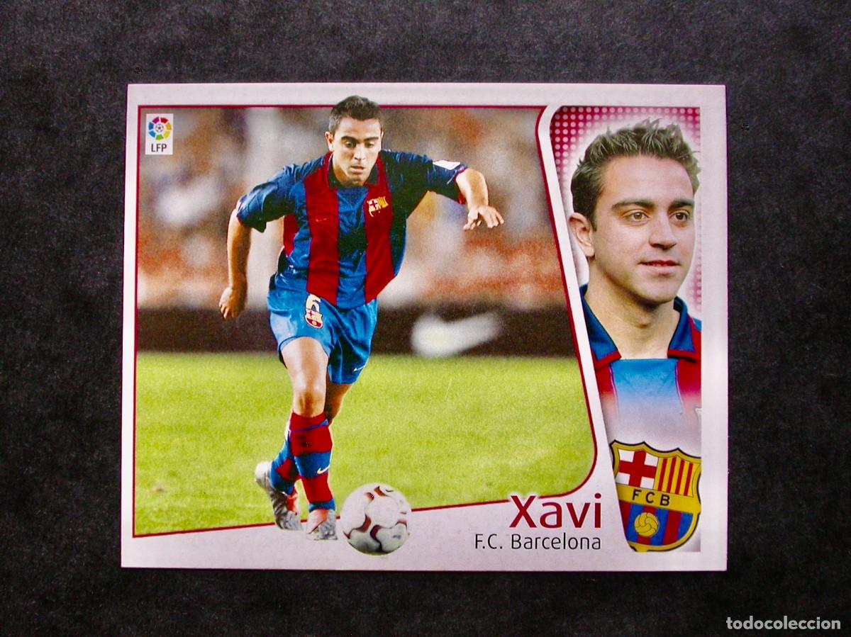 Figurine di Calcio: XAVI / F.C. BARCELONA / EDICIONES ESTE LIGA 2004-2005 04-05 / NUNCA PEGADO
