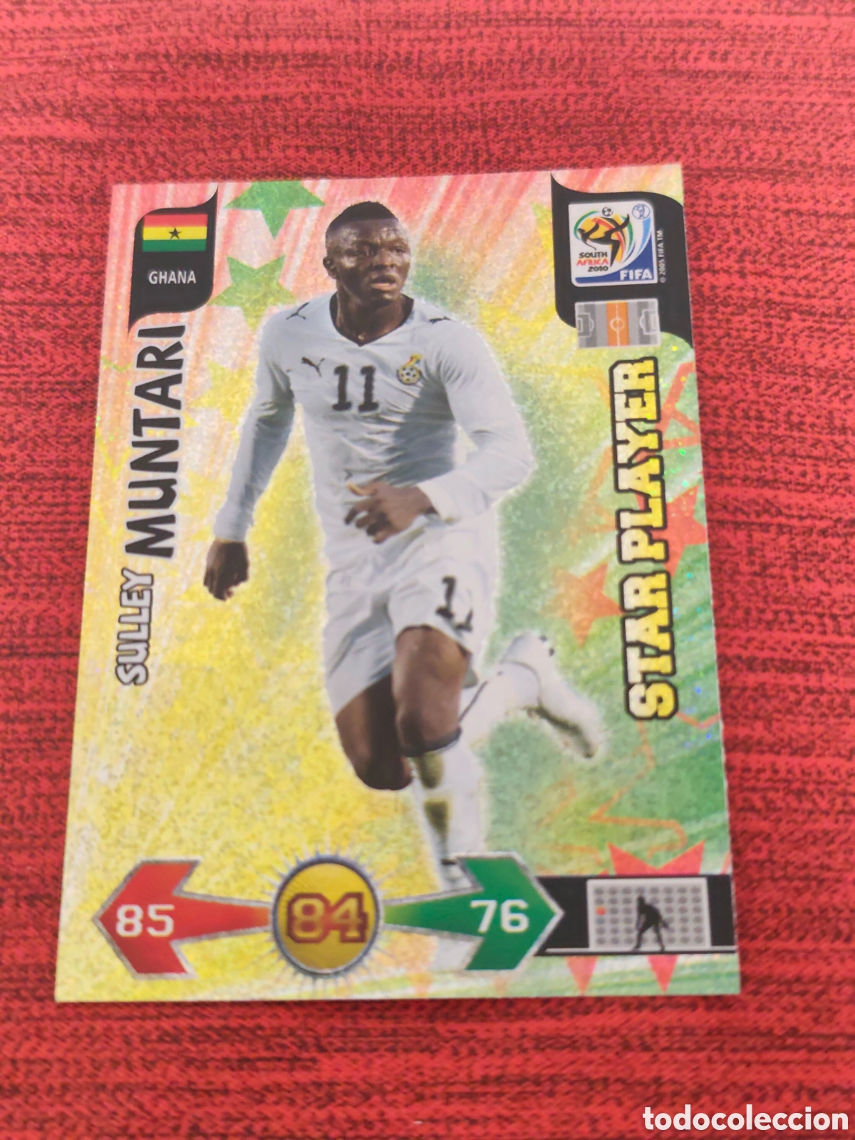 Figurine di Calcio: STAR PLAYER MUNTARI GHANA ADRENALYN XL WORLD CUP SOUTH AFRICA 2010