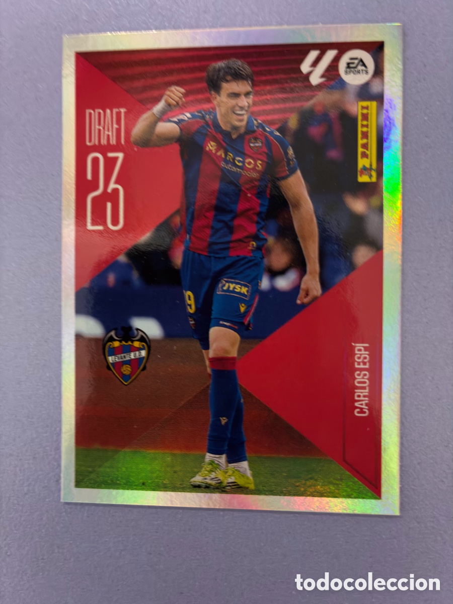 Cromos de f&uacute;tbol: Cromo Carlos Esp&iacute; (Serie Especial Draft 23) Metalizado N.&ordm; 4 - Levante UD -Liga Este 2026-27