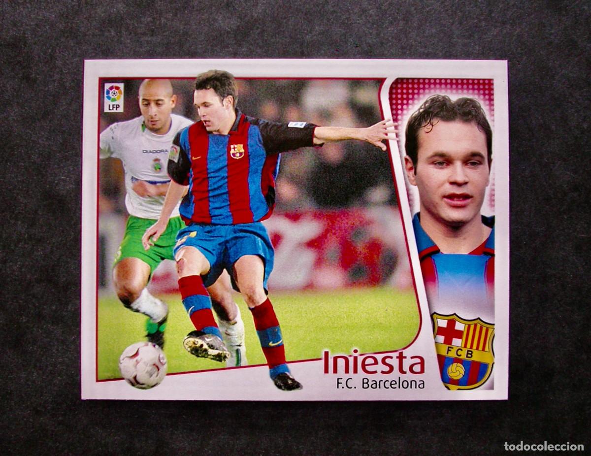 Cromos de f&uacute;tbol: INIESTA / F.C. BARCELONA / EDICIONES ESTE LIGA 2004-2005 04-05 / NUNCA PEGADO