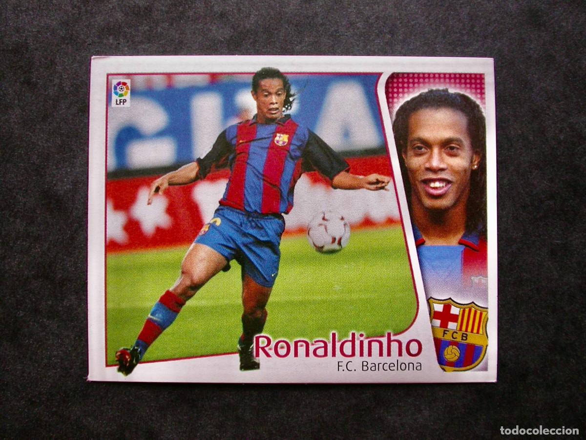 Cromos de f&uacute;tbol: RONALDINHO / F.C. BARCELONA / EDICIONES ESTE LIGA 2004-2005 04-05 / NUNCA PEGADO