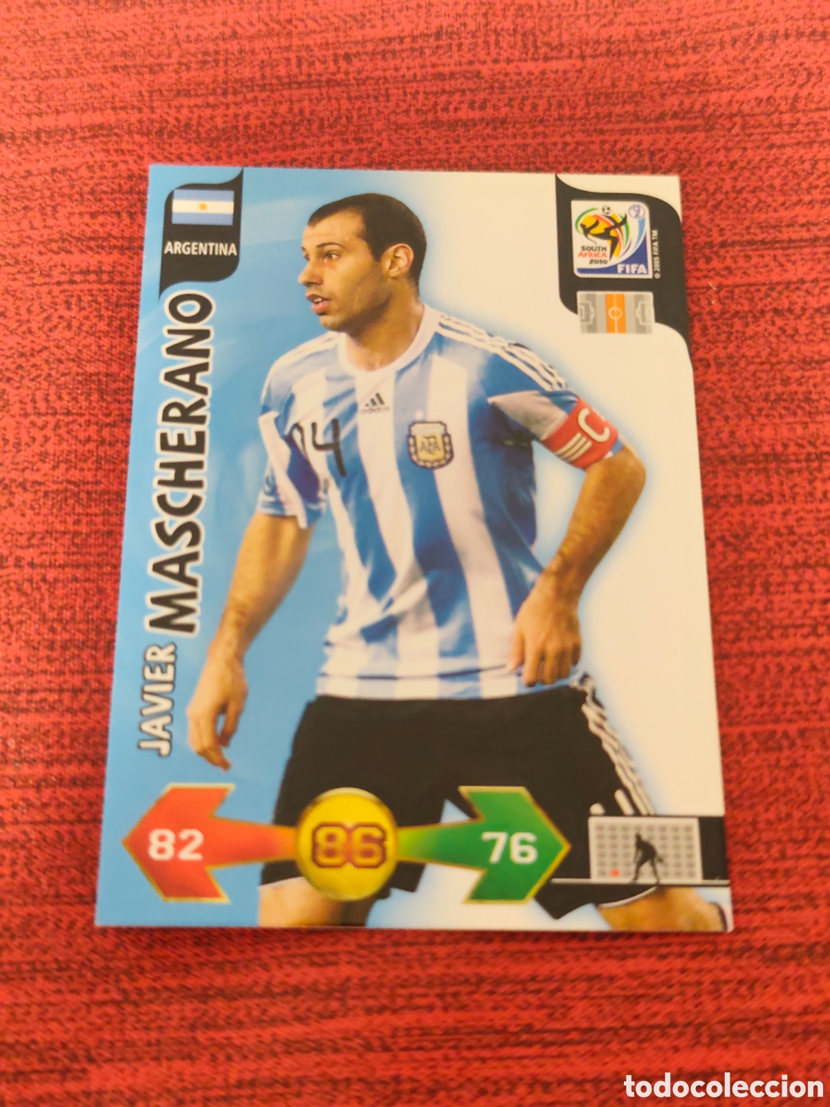 Cromos de f&uacute;tbol: MASCHERANO ARGENTINA ADRENALYN XL WORLD CUP SOUTH AFRICA 2010