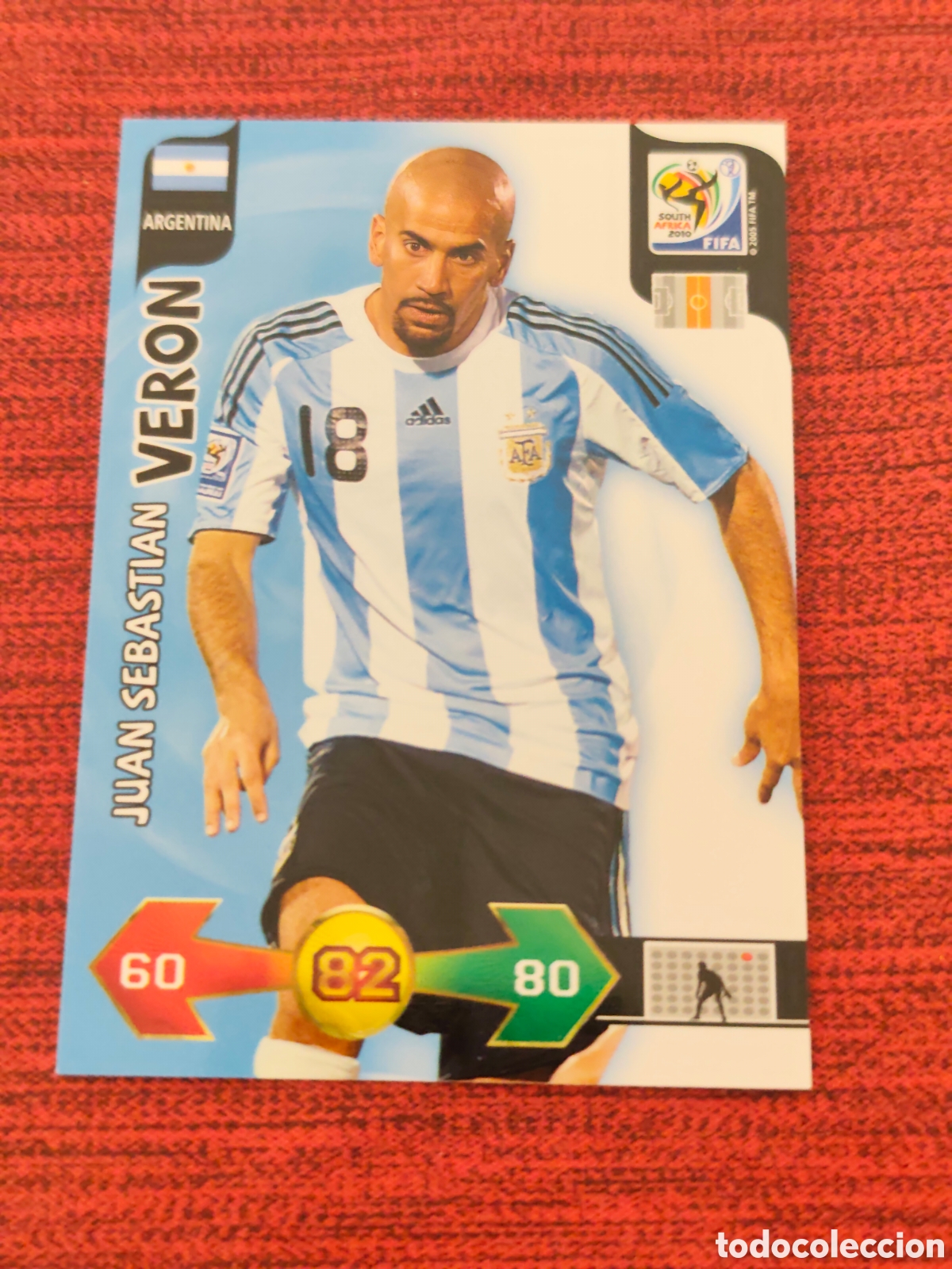 Cromos de f&uacute;tbol: VERON ARGENTINA ADRENALYN XL WORLD CUP SOUTH AFRICA 2010