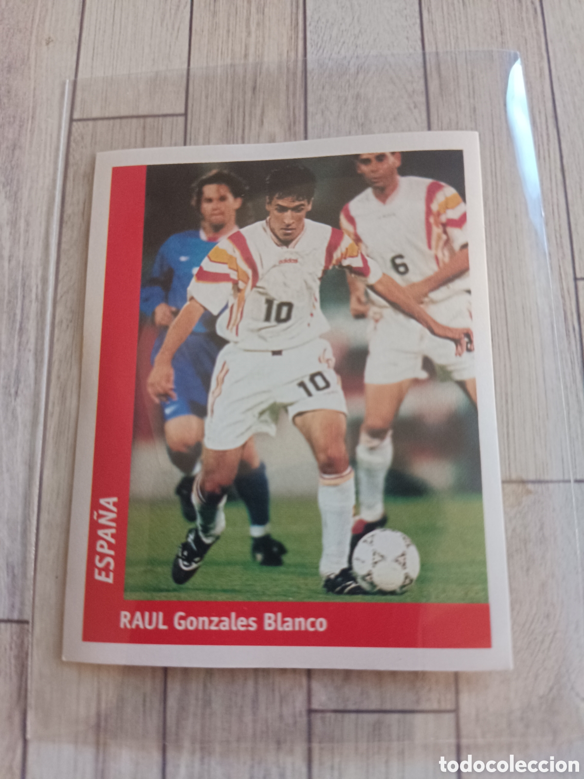 Cromos de f&uacute;tbol: 163 RAUL GONZALEZ ESPA&Ntilde;A DS MUNDIAL WORLD CUP FRANCE 98 FRANCIA 1998 SIN PEGAR