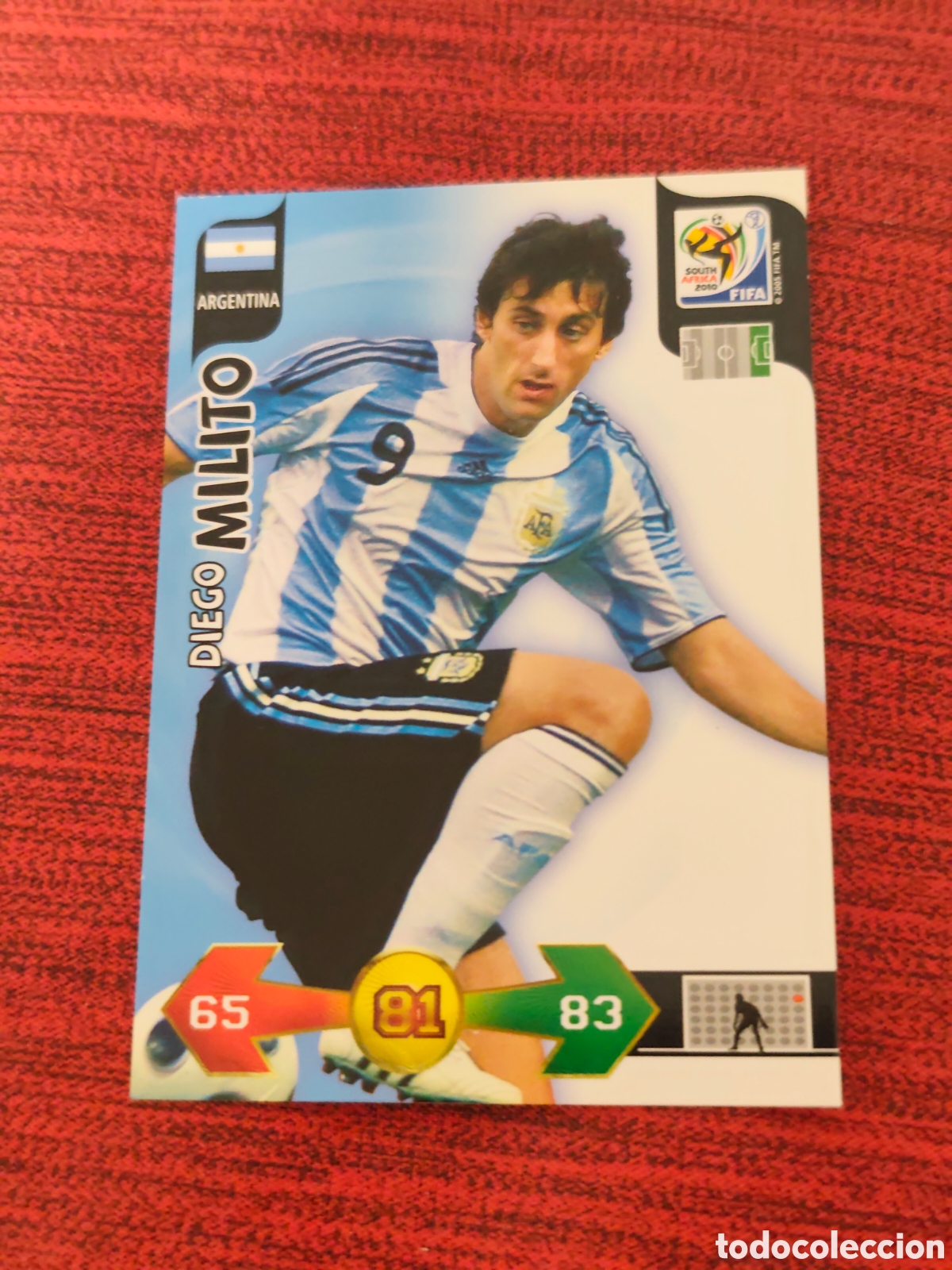 Cromos de f&uacute;tbol: MILITO ARGENTINA ADRENALYN XL WORLD CUP SOUTH AFRICA 2010