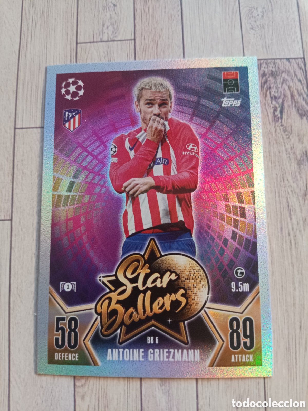 Cromos de f&uacute;tbol: BB6 GRIEZMANN ATLETICO DE MADRID STAR BALLERS CHAMPIONS UCL 2023 2024 TOPPS 23 24