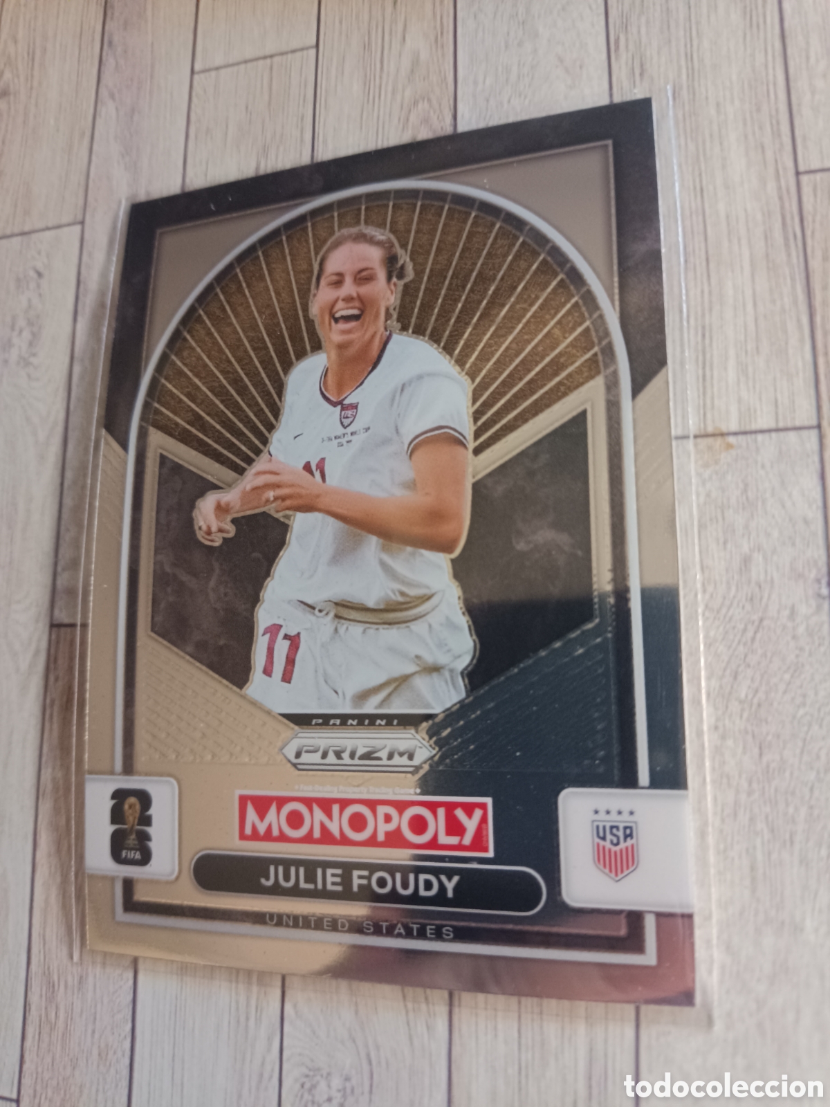 Cromos de f&uacute;tbol: 93 JULIE FOUDY USA UNITED STATES BASE PRIZM MONOPOLY FIFA WORLD CUP PANINI 26 USA 2026