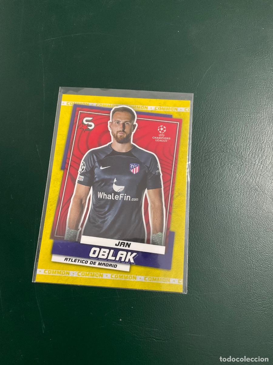 Cromos de f&uacute;tbol: 2023 Topps Superstars Uefa Champions League-COMMON VERSION YELLOW- Jan Oblak n 57 - Atletico Madrid