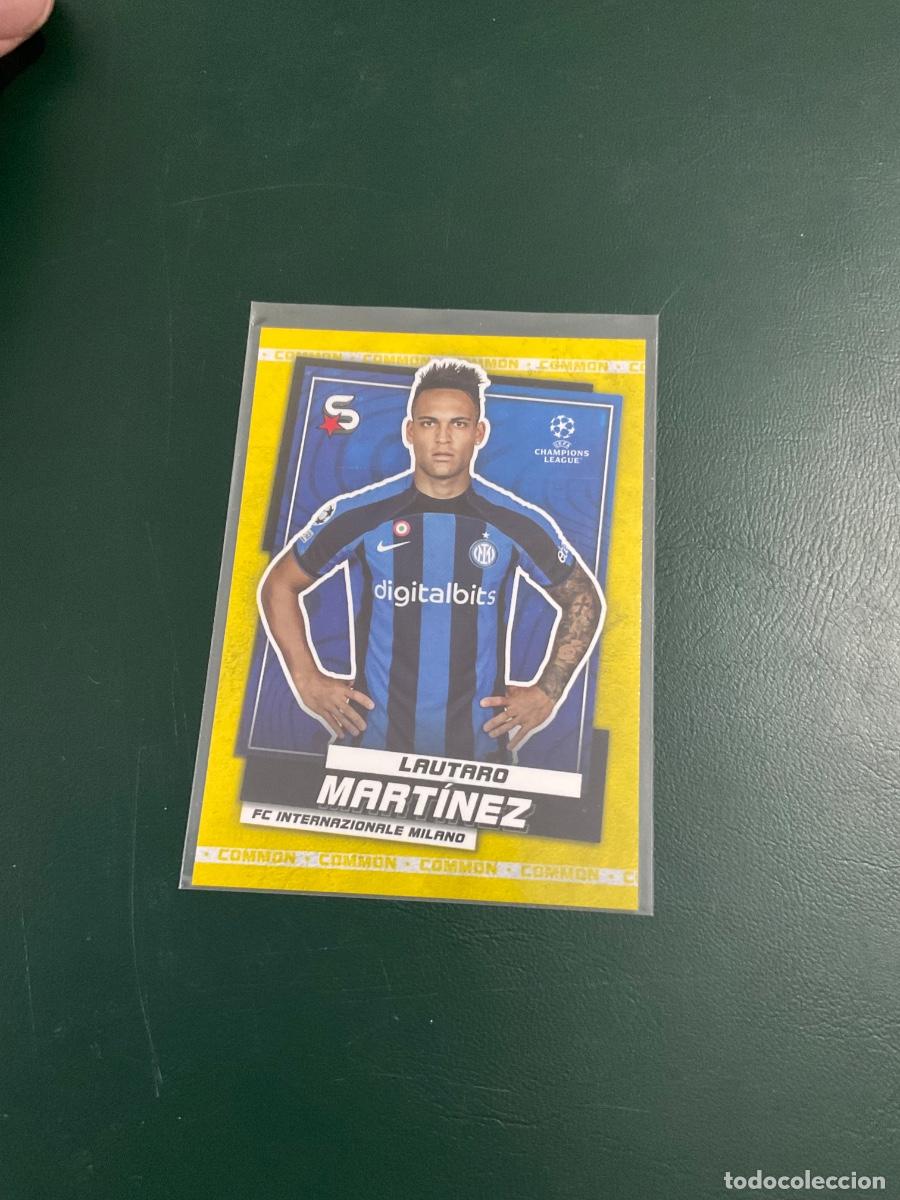 Cromos de f&uacute;tbol: Lautaro Martinez n 84 Inter Milan -2023 Topps Superstars Uefa Champions League-COMMON VERSION YELLOW