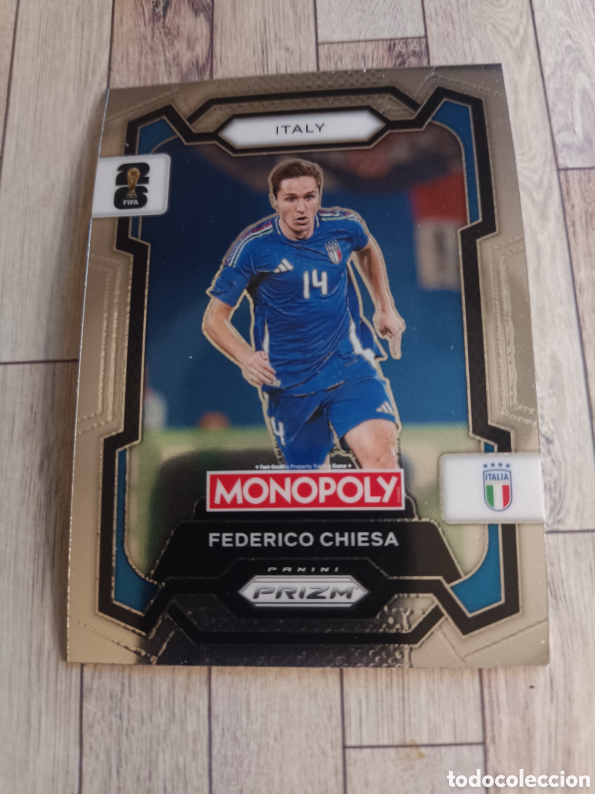 Cromos de f&uacute;tbol: 35 FEDERICO CHIESA ITALIA ITALY PRIZM MONOPOLY FIFA WORLD CUP PANINI 26 USA 2026