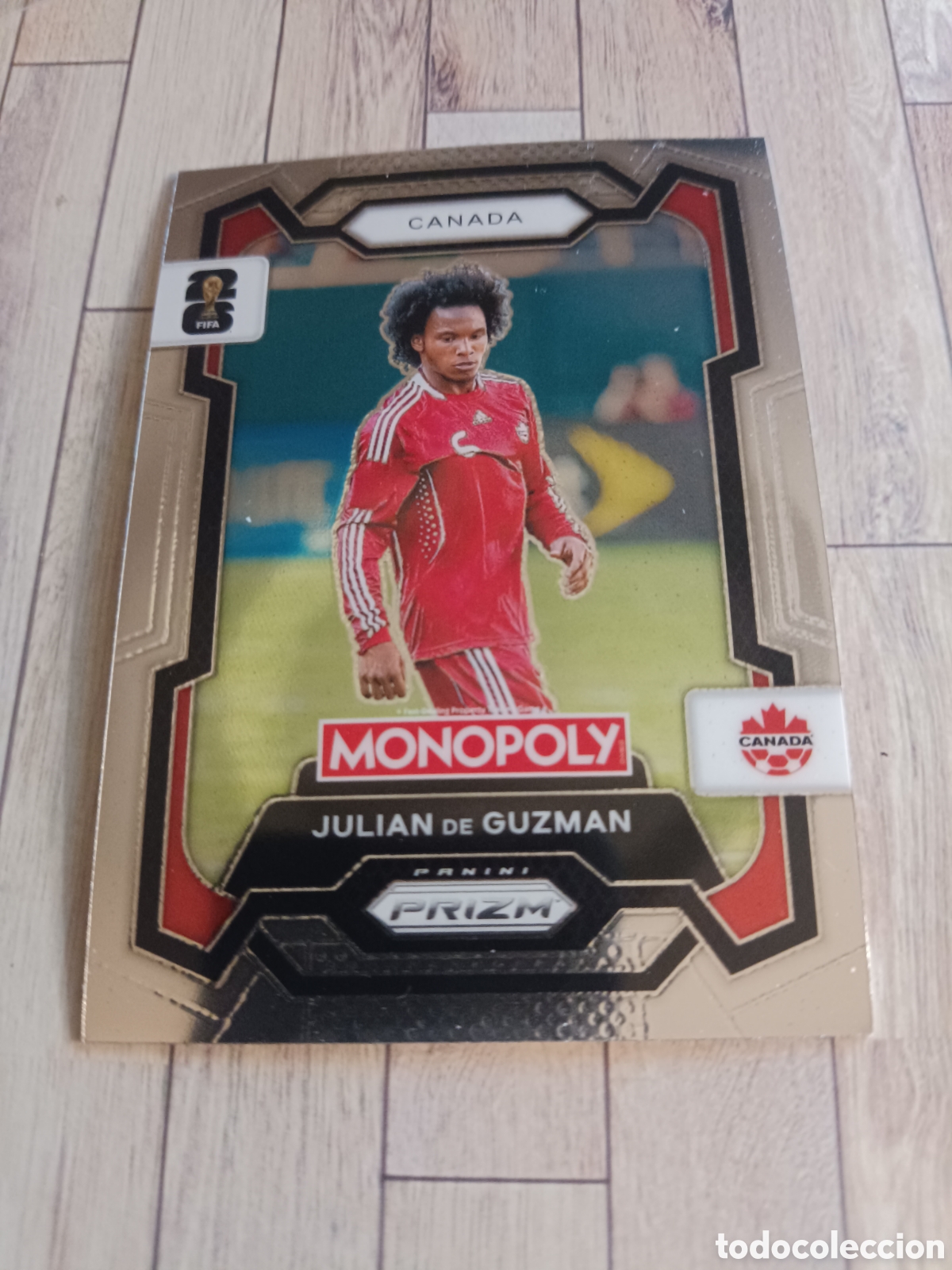 Cromos de f&uacute;tbol: 77 JULIAN DE GUZMAN CANADA PRIZM MONOPOLY FIFA WORLD CUP PANINI 26 USA 2026