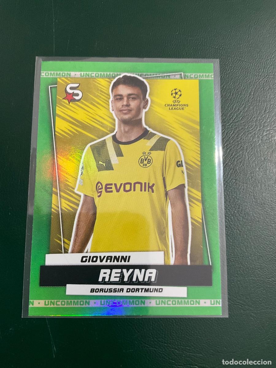 Cromos de f&uacute;tbol: Giovanni Reyna n 108 - Dortmund - 2023 Topps Superstars Uefa Champions League- UNCOMMON GREEN