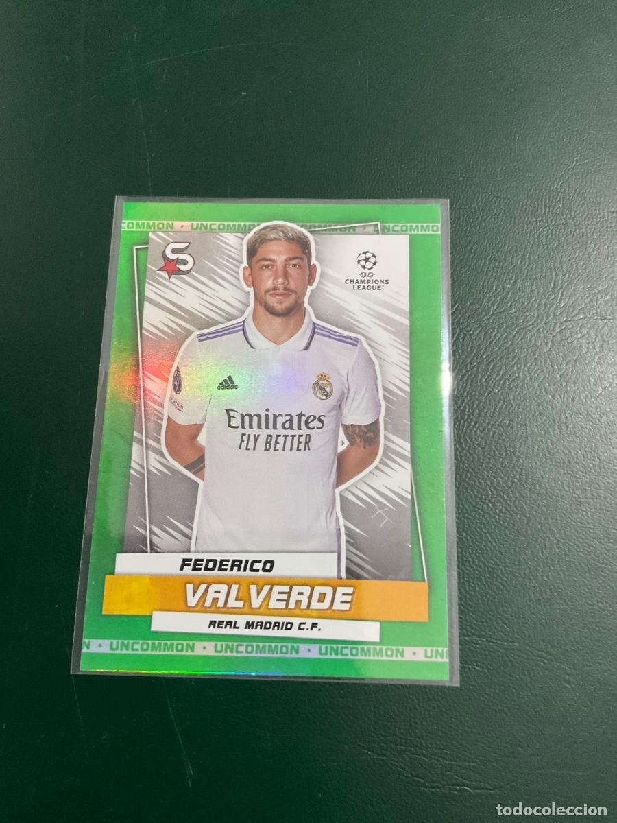 Cromos de f&uacute;tbol: Federico Valverde n 44 - Real Madrid - 2023 Topps Superstars Uefa Champions League- UNCOMMON GREEN