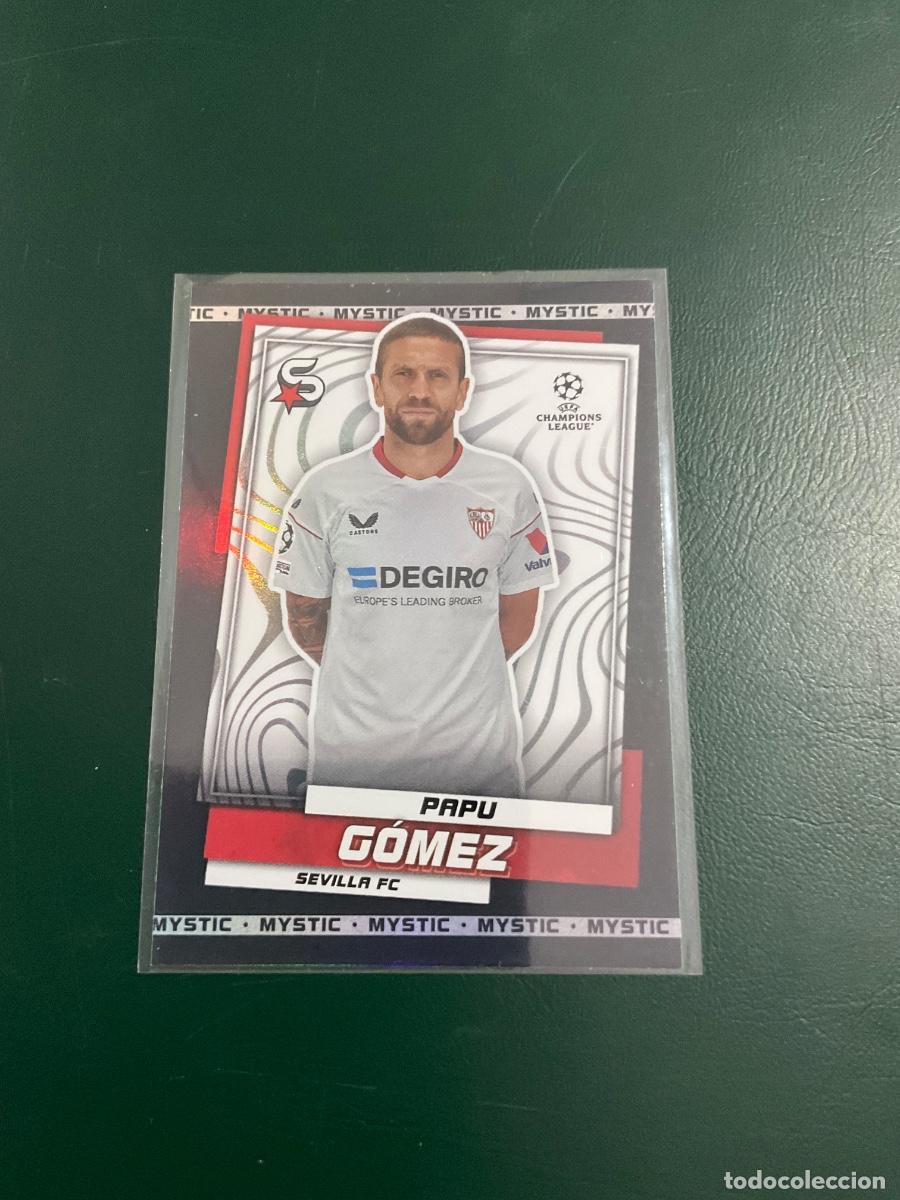 Cromos de f&uacute;tbol: Papu Gomez n 66 - Sevilla FC - 2023 Topps Superstars Uefa Champions League- MYSTIC BLACK