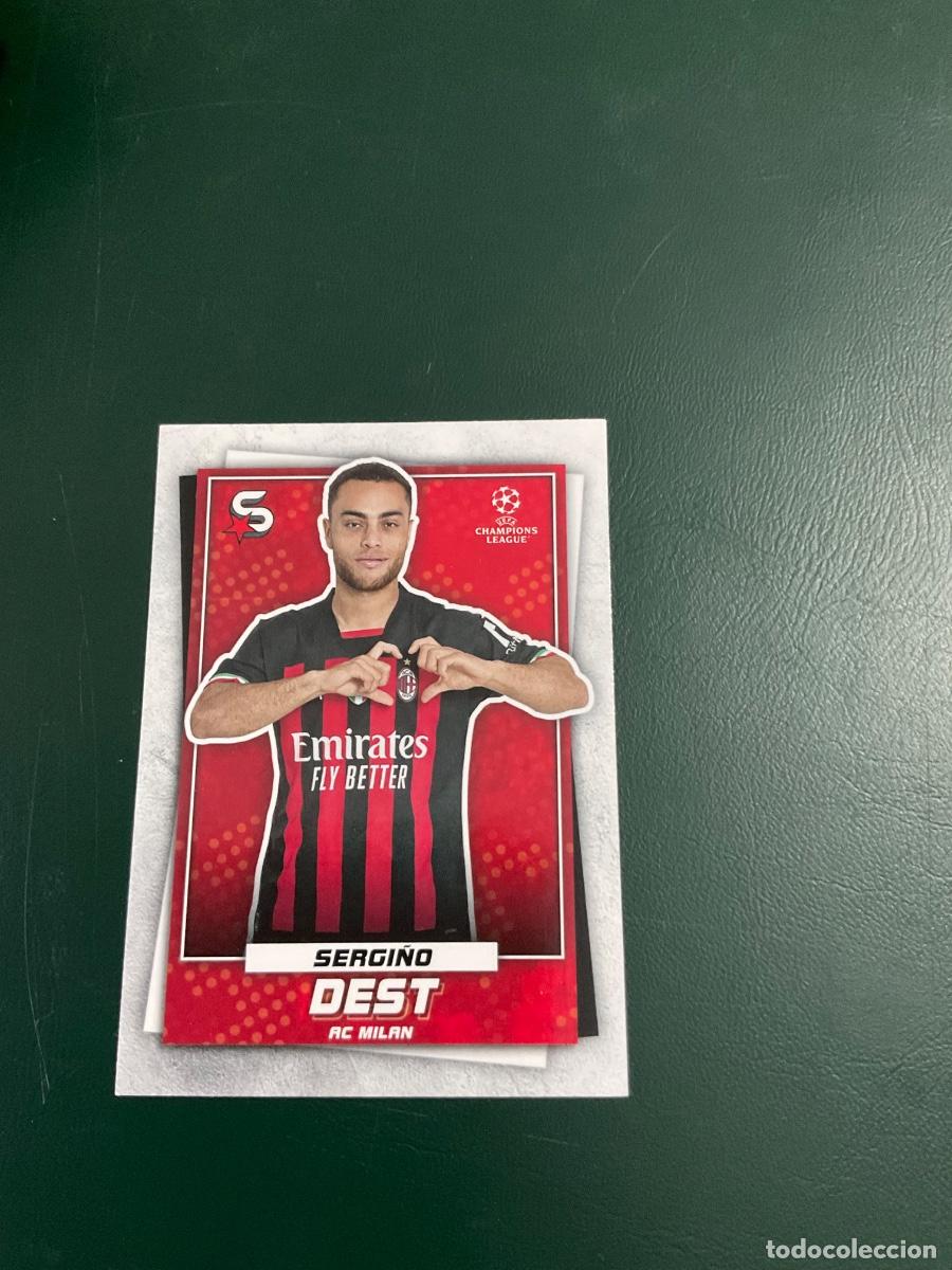 Cromos de f&uacute;tbol: Sergi&ntilde;o Dest n 67 - AC Milan - 2023 Topps Superstars Uefa Champions League- BASE