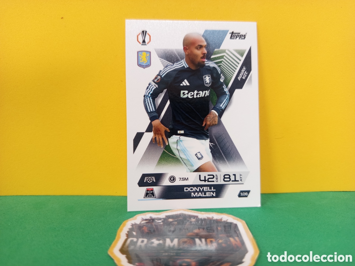 Cromos de f&uacute;tbol: ❇️ CROMO ⚽ MALEN ASTON VILLA 106 MATCH ATTAX EXTRA CHAMPIONS LEAGUE UCL 2025 2026 25 26 ❇️