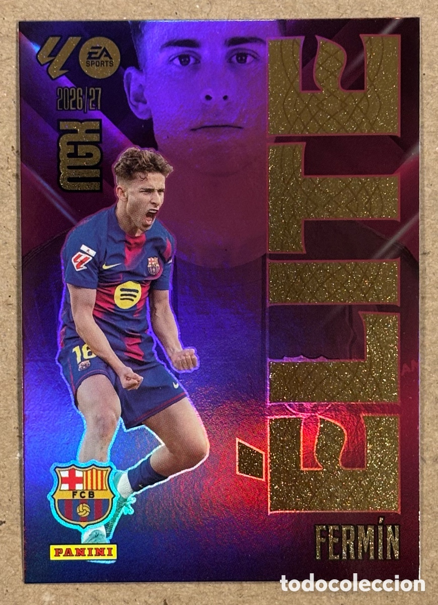 Cromos de f&uacute;tbol: FERM&Iacute;N (FV BARCELONA). CARTA ELITE PANINI MEGACRACKS MGK 2026/27. #6.