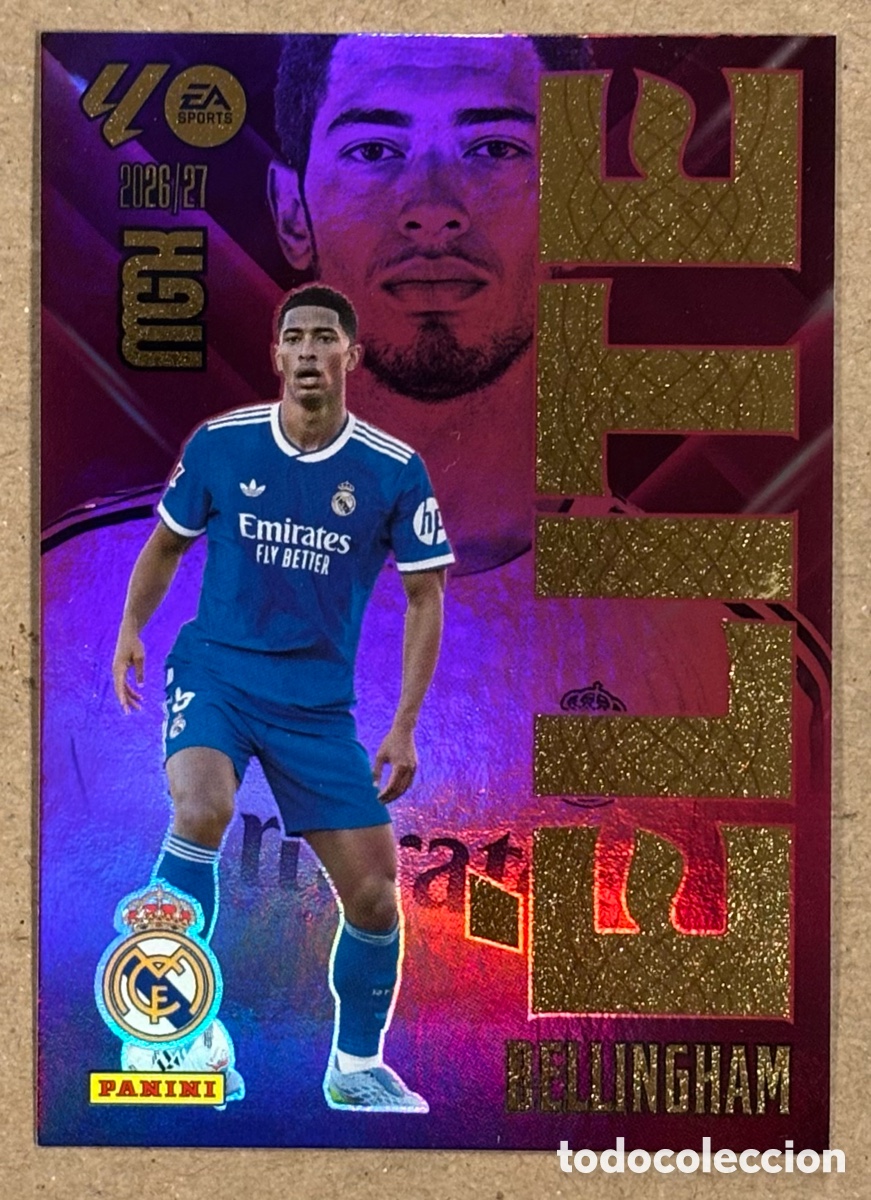 Cromos de f&uacute;tbol: BELLINGHAM (REAL MADRID). CARTA ELITE PANINI MEGACRACKS MGK 2026/27. #2.