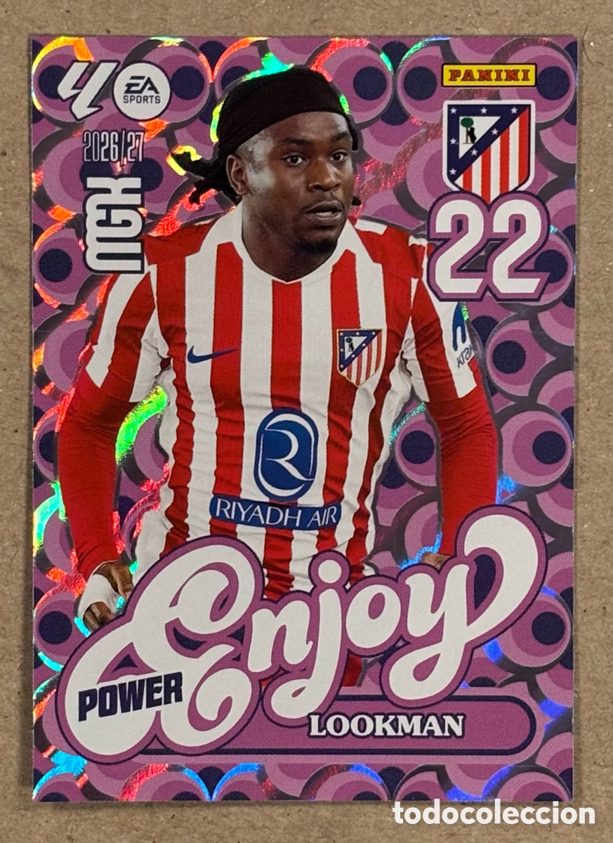 Cromos de f&uacute;tbol: LOOKMAN (ATL&Eacute;TICO MADRID). CARTA POWER ENJOY PANINI MEGACRACKS MGK 2026/27. #385P.